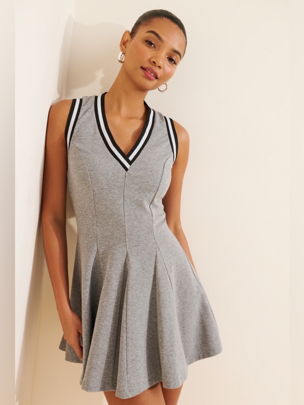 Daily Practice Sleeveless V-Neck Sporty Mini Dress NWT